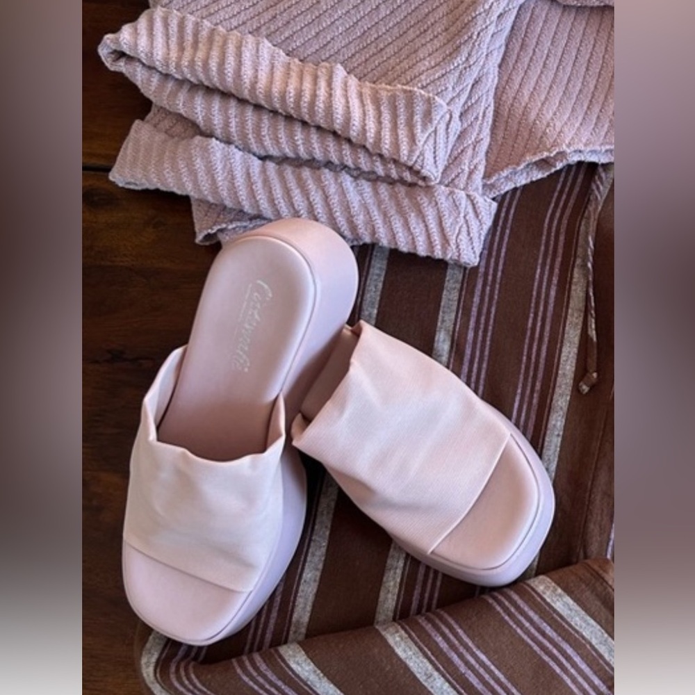 Women's Pink Slide Sandals new